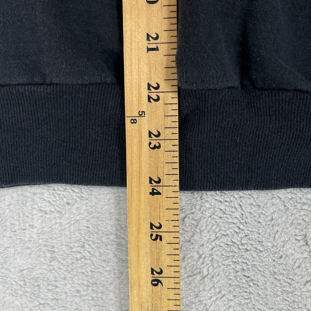 Disney Sweatshirt Women Small Black Graphic The Happiest Place On Earth Pullover - Picture 6 of 7